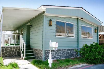 Rock Pattern Mobile Home Skirting